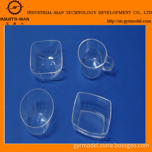 China Manufacturer of Transparent PMMA Cups Rapid Prototype